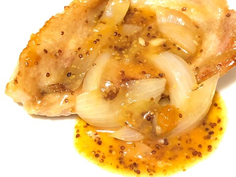 かんたん!豚ロースのあんずマスタードソテー